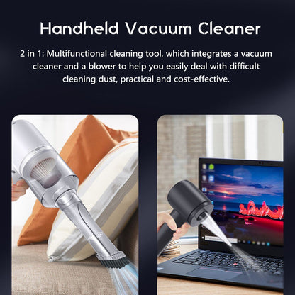 2 in 1 Car Cordless Vacuum Cleaner Air Blower 2000PA Home Office Mini Handheld Dust Remover Deduster