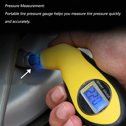 0-150PSI Digital Tire Pressure Gauge Car Tire Pressure Detector with LCD Backlit Display