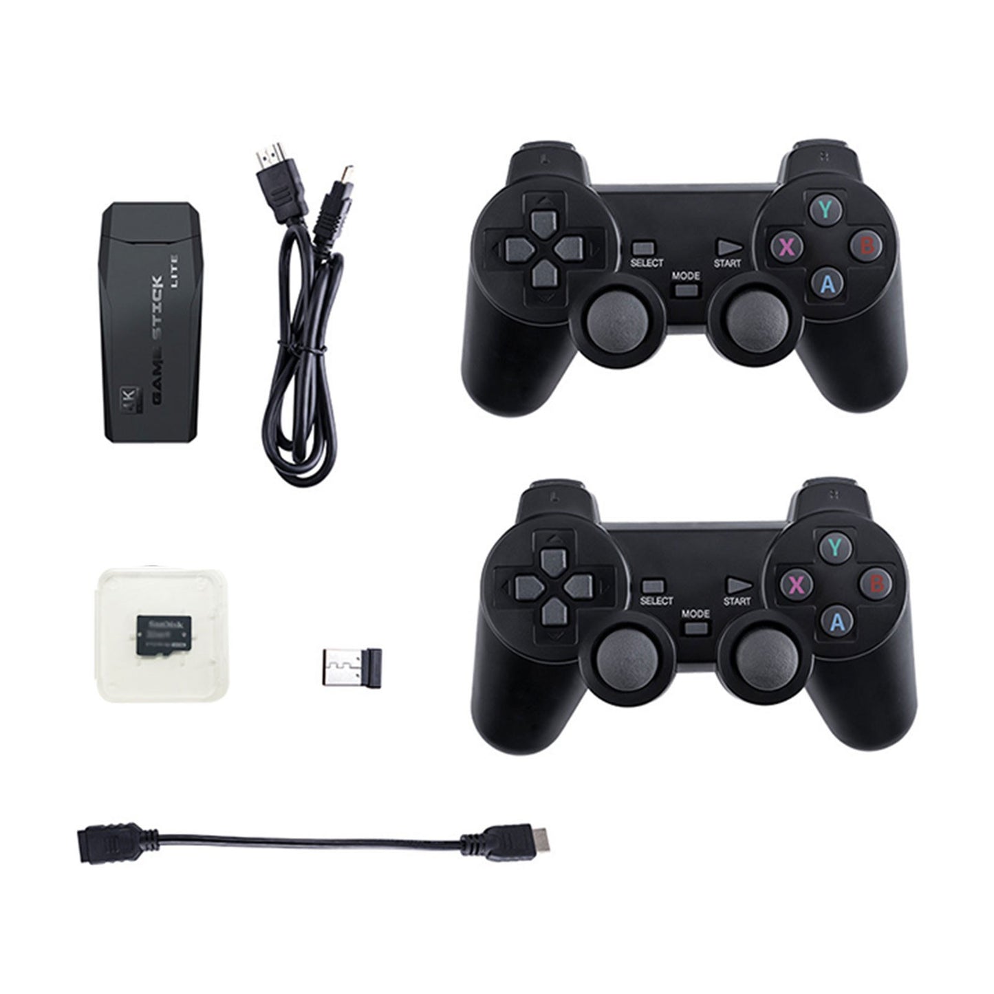 Y3 Lite Video Game Console HD Classic Games Console Dual 2.4G Wireless Controllers Connect TV Plug and Play Video Game Stick Built-in 3000 Games