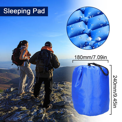 Inflatable Sleeping Pad Lightweight Camping Mattress Camp Air Mat Bed with Pillows for Hiking Backpacking Camping