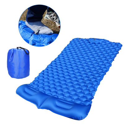 Inflatable Sleeping Pad Lightweight Camping Mattress Camp Air Mat Bed with Pillows for Hiking Backpacking Camping