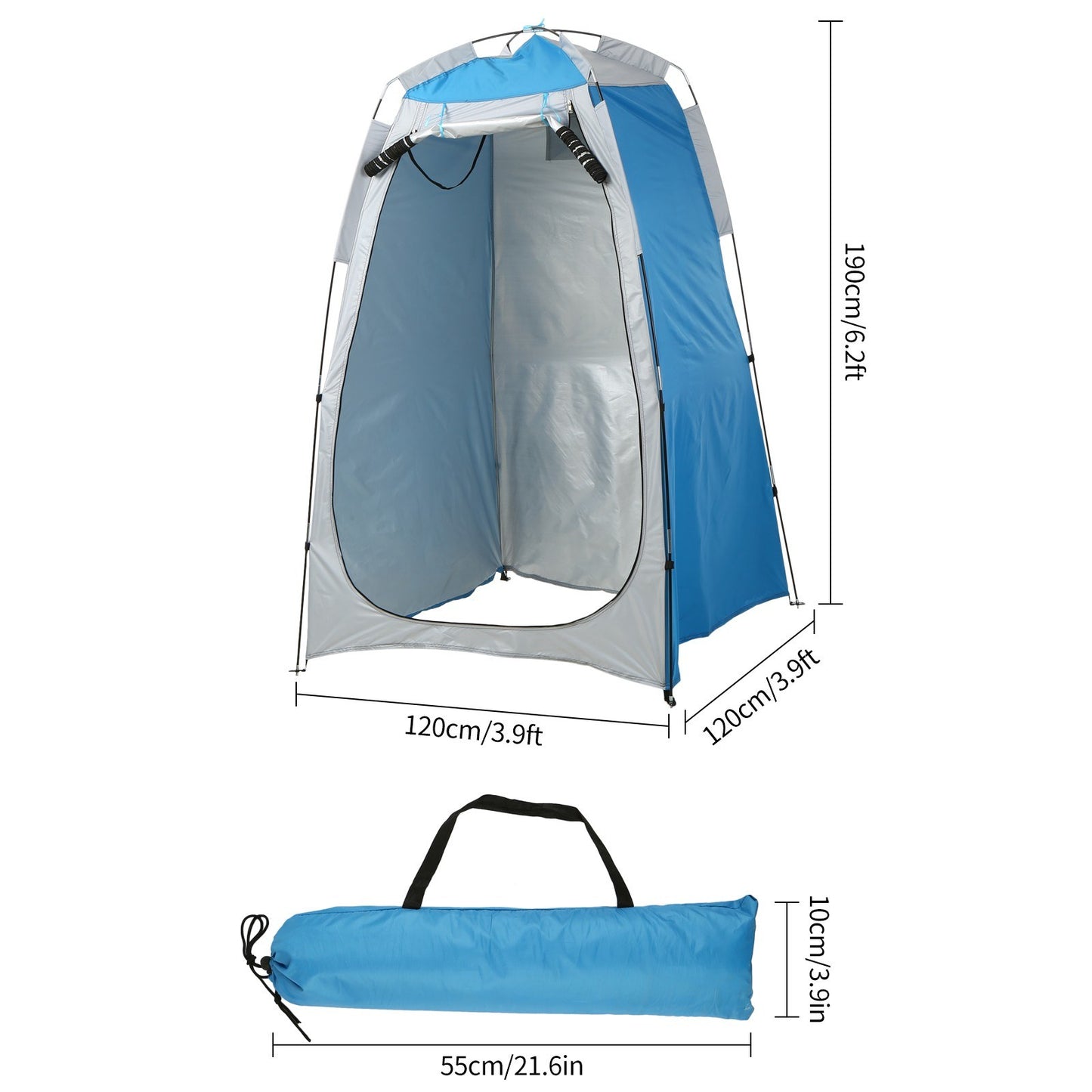 Camping Beach Shower Tent Privacy Shelter Tent Portable Outdoor Sun Rain Shelter with Window