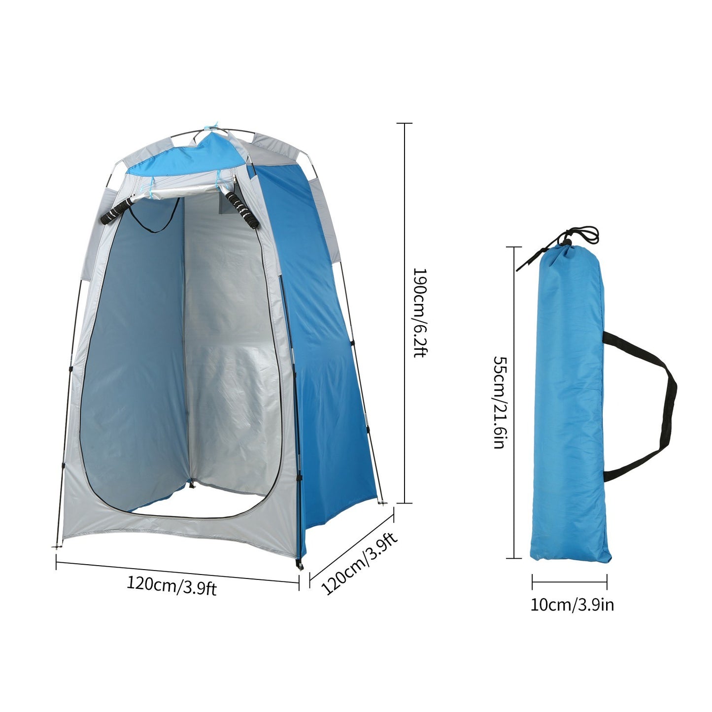 Camping Beach Shower Tent Privacy Shelter Tent Portable Outdoor Sun Rain Shelter with Window