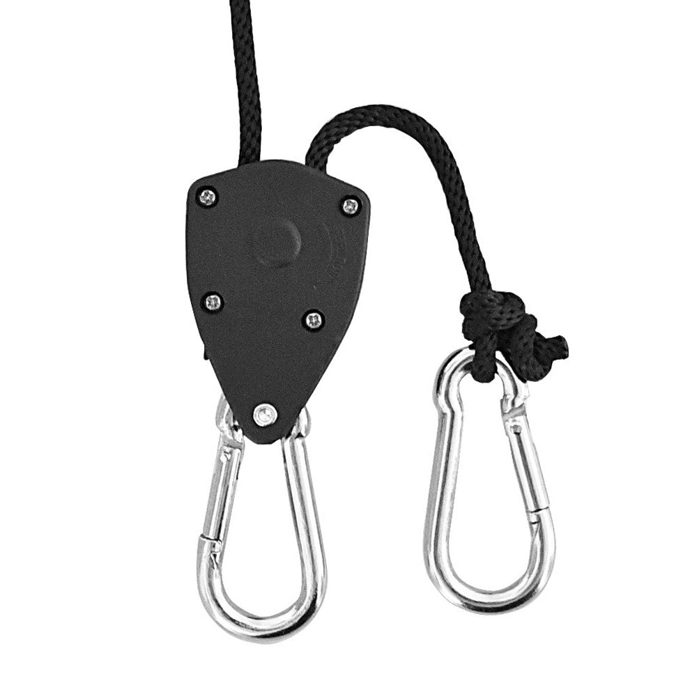 4Pcs Adjustable Heavy Duty Rope Clip Hanger Grow Tent Kit Reinforced Metal Internal Gears Lock Tie Down Strap