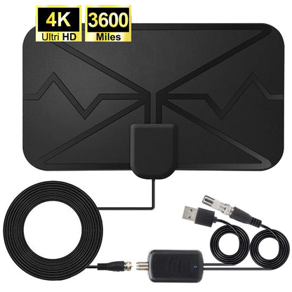 Amplified HD Digital TV Antenna 3600 Miles Range Support 4K Indoor Signal Booster DVB-T2 HDTV Antenna CBS Freeview for Free Channels