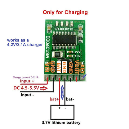 Charge Discharge Automation Relay Module DC5V/2.1A Boost Module