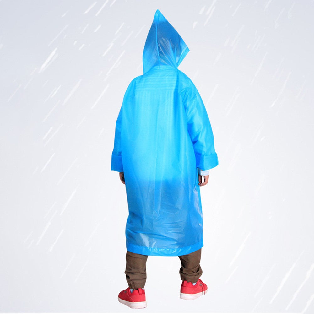 Outdoor Camping Adults Disposable Rain Poncho Emergency Waterproof Raincoat Clear Rain Gear