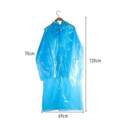 Outdoor Camping Adults Disposable Rain Poncho Emergency Waterproof Raincoat Clear Rain Gear