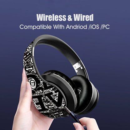 B1 Bluetooth 5.0 Wireless Sports Headphone Foldable Hands-free Headset Rechargeable Wireless/Wired Headphone Support TF Card/FM