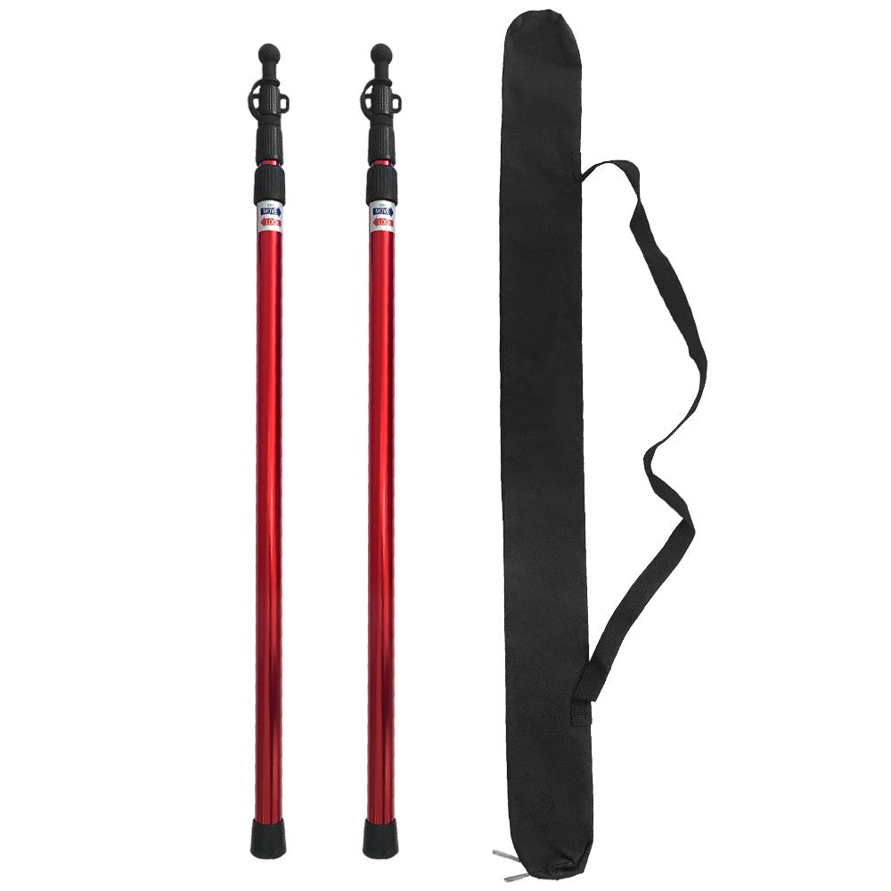 2Pcs Telescoping Tarp Poles Adjustable Tent Poles Lightweight Aluminum Tent Poles Replacement for Camping Backpacking Hammocks Shelters