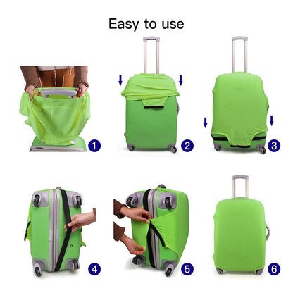 Travel Luggage Cover Washable Suitcase Protector Bag Dustproof Anti-Scratch Baggage Cover