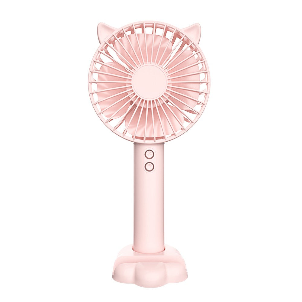 Handheld Portable Fan Battery Operated 3 Speed Personal Fan with Atmosphere Lamp for Travel Office Outdoor