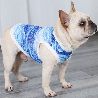 DOGLEMI Pet Summer Cooling Shirt Breathable Vest Puppy Sweatshirt Dog Clothes