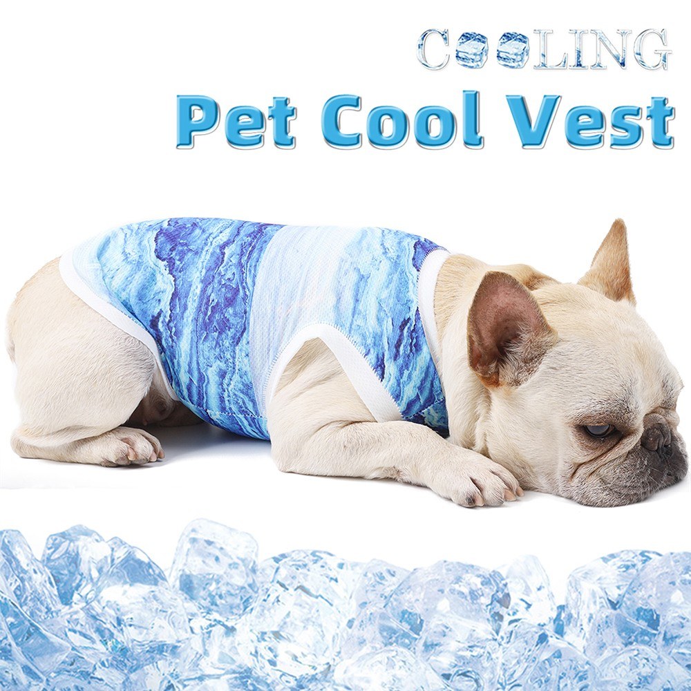 DOGLEMI Pet Summer Cooling Shirt Breathable Vest Puppy Sweatshirt Dog Clothes