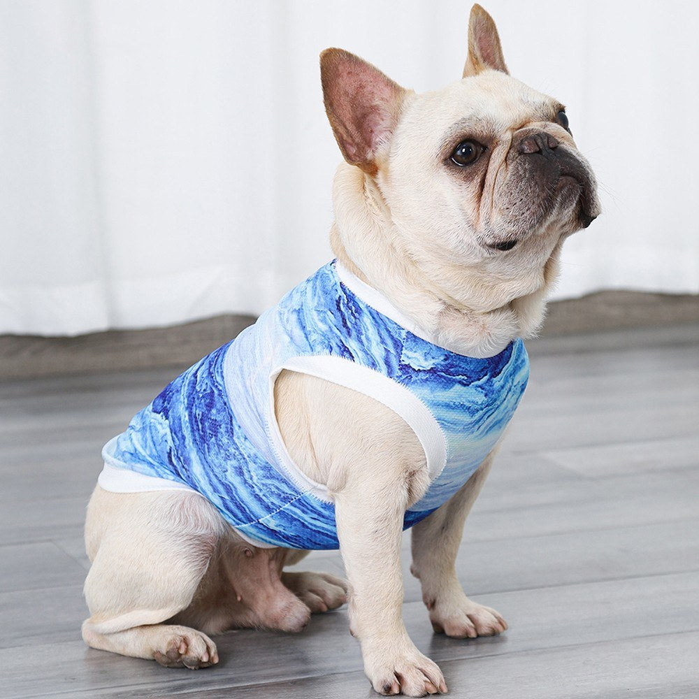 DOGLEMI Pet Summer Cooling Shirt Breathable Vest Puppy Sweatshirt Dog Clothes