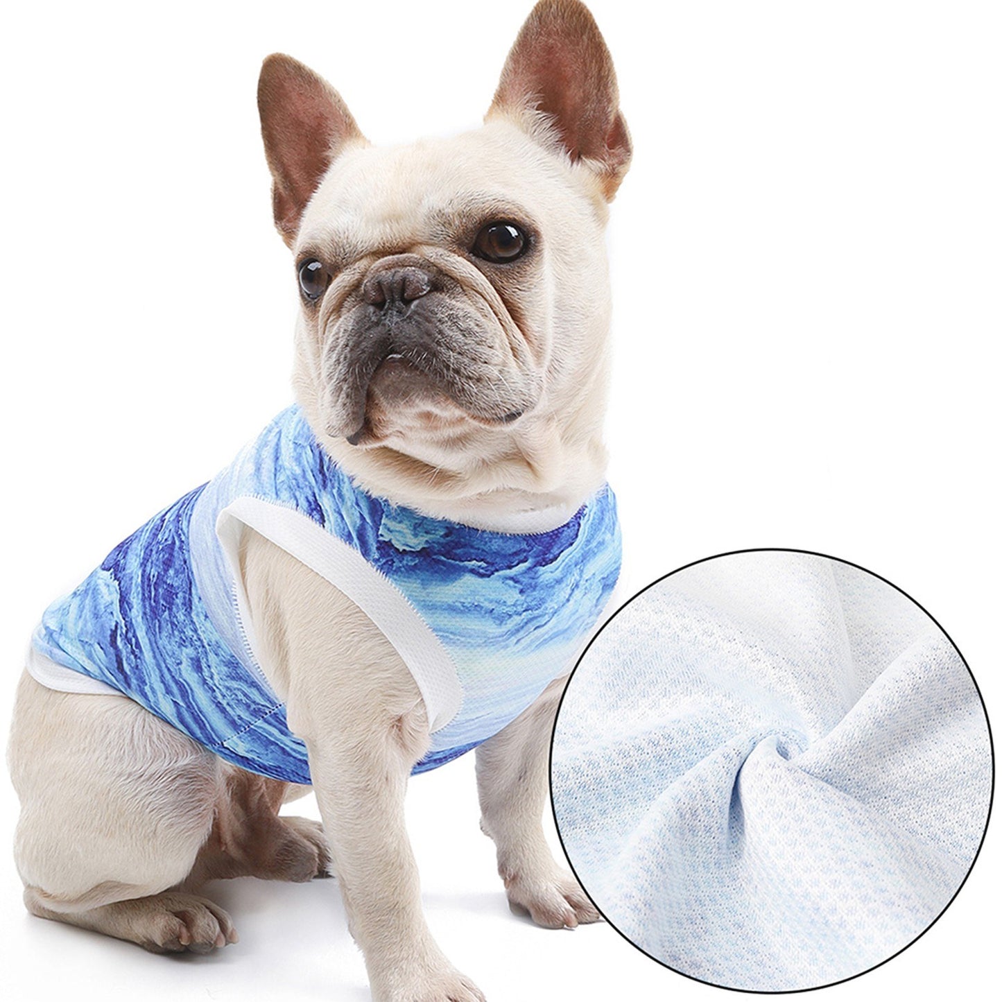 DOGLEMI Pet Summer Cooling Shirt Breathable Vest Puppy Sweatshirt Dog Clothes