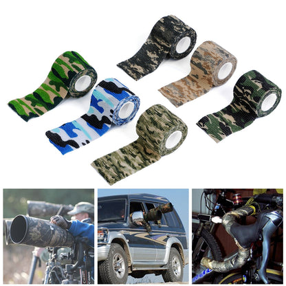 1 Roll Camouflage Camo Tape Outdoor Shooting Hunting Camera Tools Wrap Army Camouflage Stealth Tape Camping Accessories