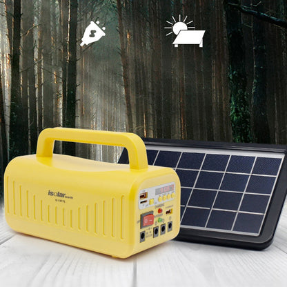 ISOLAR Multi-functional Mini Portable Solar Radio with USB Memory Card MP3 Music Playing Function Outdoor Camping Emergency Illumination System