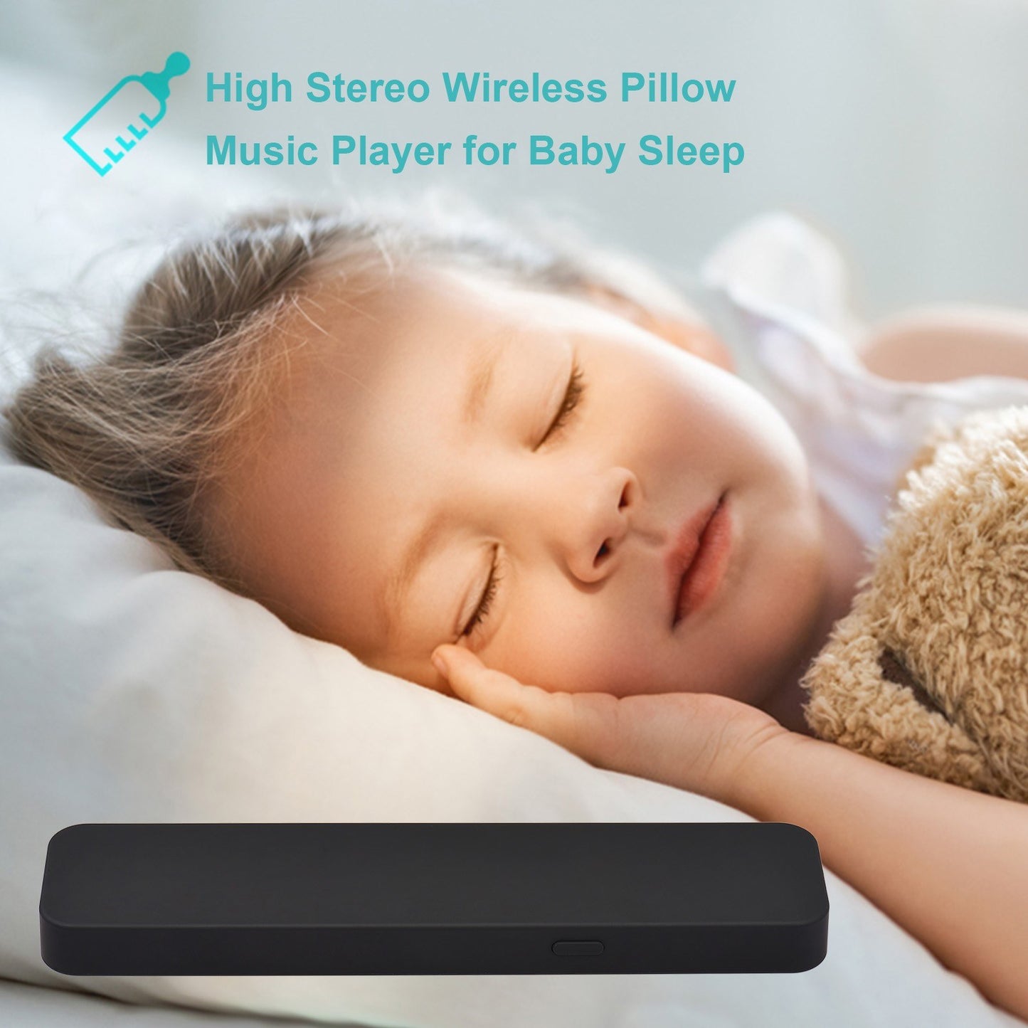 XSLEEP BT5.0 Pillow Speaker Music Box Bone Conduction for Sleeping Rest Sleep Travel Use Soundbar