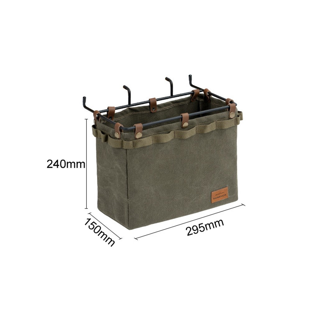 SUNDICK Outdoor Camping Desk Side Hangings Foldable Storage Bag Outdoor Picnic Portable Storage Bag Multifunctional Large Capacity Basket Organizer