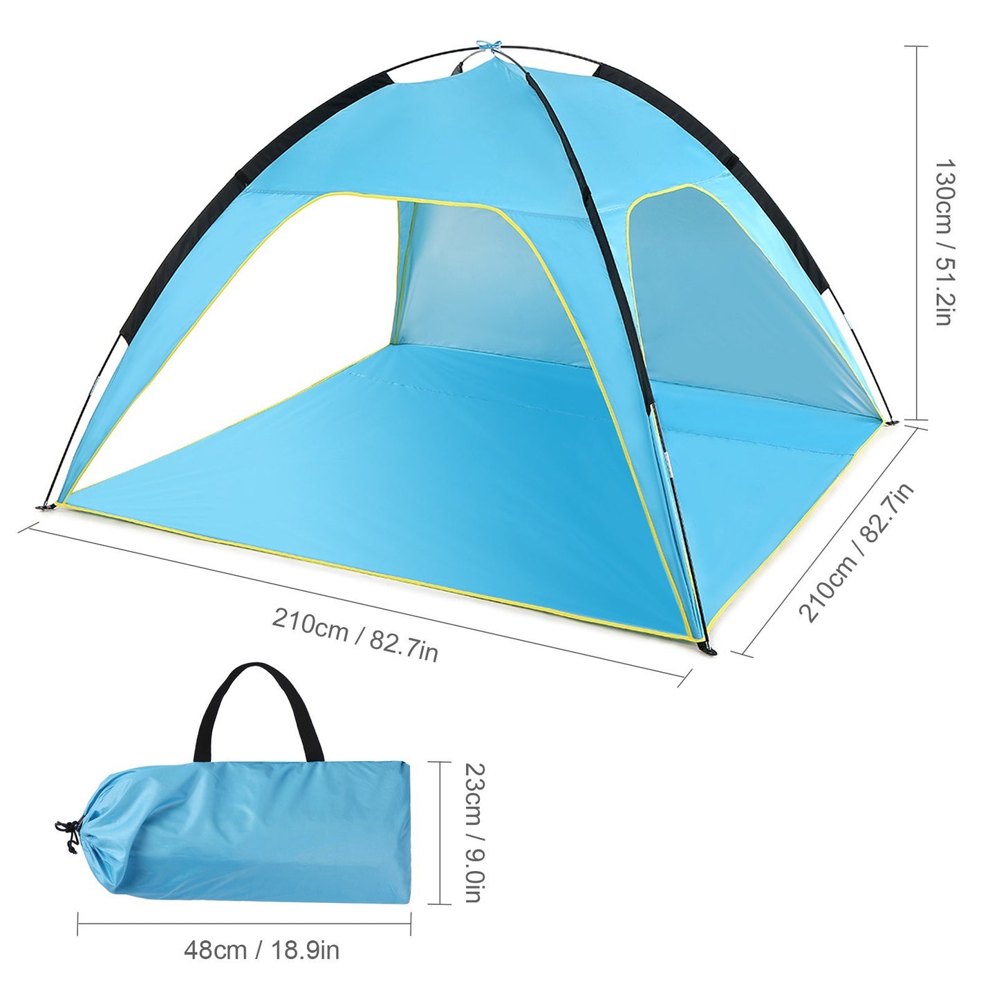 Portable Lightweight Beach Sun Shade Canopy Tent UV Sun Shelter Outdoor Camping Fishing Tent