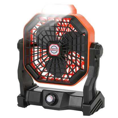 Portable Fan Camping Fan Camping Lantern Ceiling Tent Fan Rechargeable Battery Operated Desk Fan with Light