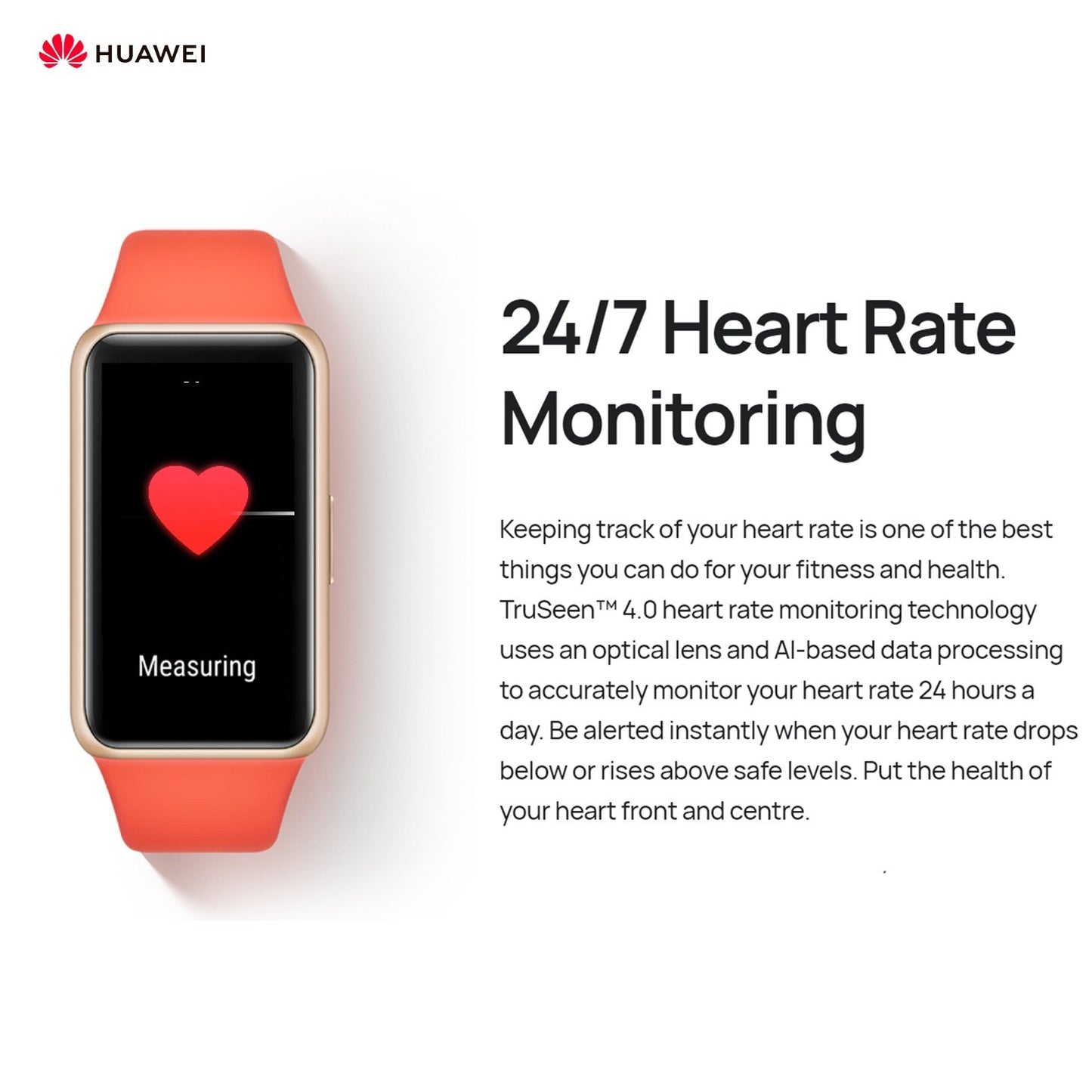 HUAWEI Band 6 FRA-B19 Sports Bracelet 1.47-inch AMOLED Heart Rate / Sleep / Menstrual Cycle Monitoring Smart Fitness Activity Tracker Compatible with Android iOS