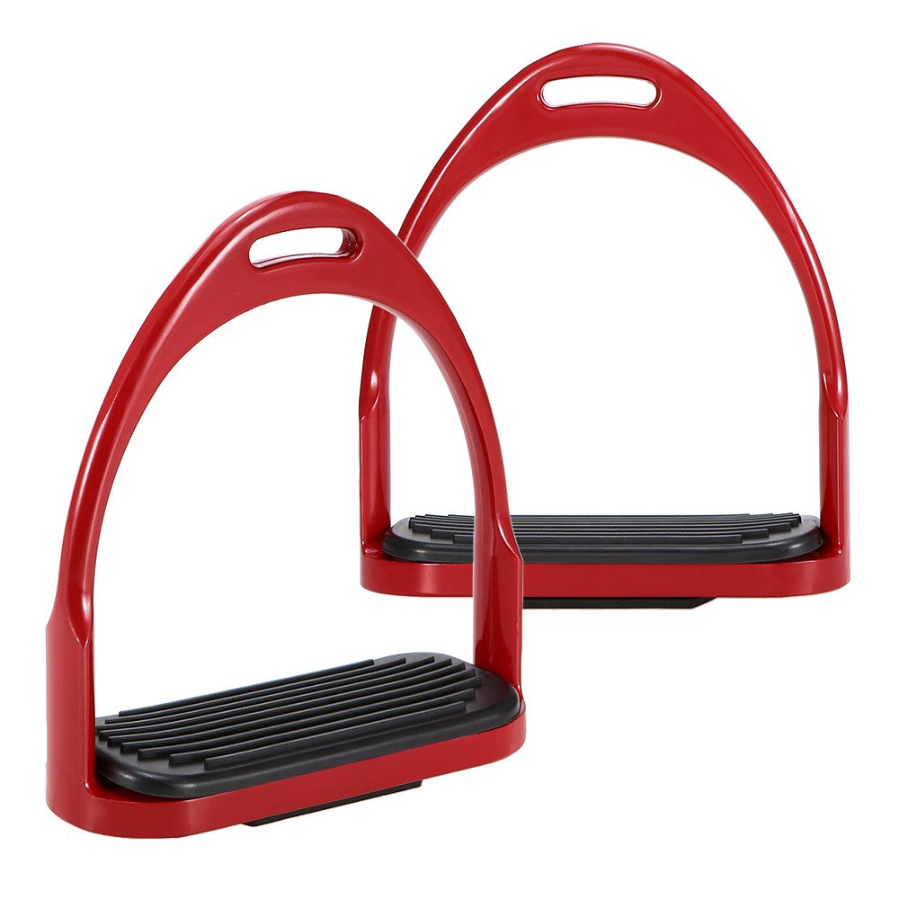 1 Pair Horse Stirrups Aluminum Safety Horse Riding Stirrup Non-Slip Equestrian Stirrups for Saddle