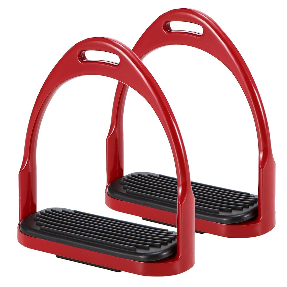 1 Pair Horse Stirrups Aluminum Safety Horse Riding Stirrup Non-Slip Equestrian Stirrups for Saddle