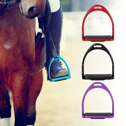 1 Pair Horse Stirrups Aluminum Safety Horse Riding Stirrup Non-Slip Equestrian Stirrups for Saddle