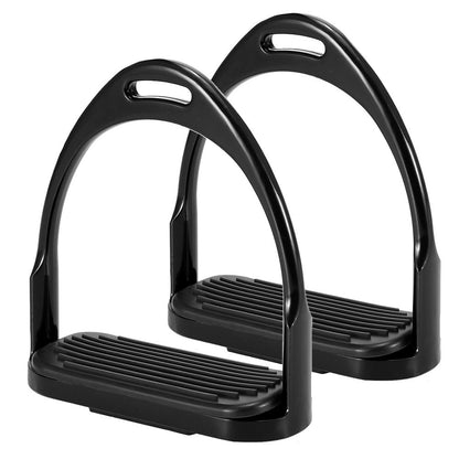 1 Pair Horse Stirrups Aluminum Safety Horse Riding Stirrup Non-Slip Equestrian Stirrups for Saddle