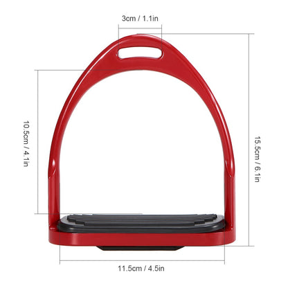 1 Pair Horse Stirrups Aluminum Safety Horse Riding Stirrup Non-Slip Equestrian Stirrups for Saddle