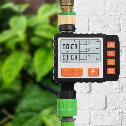 IP65 Waterproof 3 Separate Programs Digital Water Timer 3in Large Screen Hose Timer Sprinkler Timer Single Valve Faucet for Garden Lawn