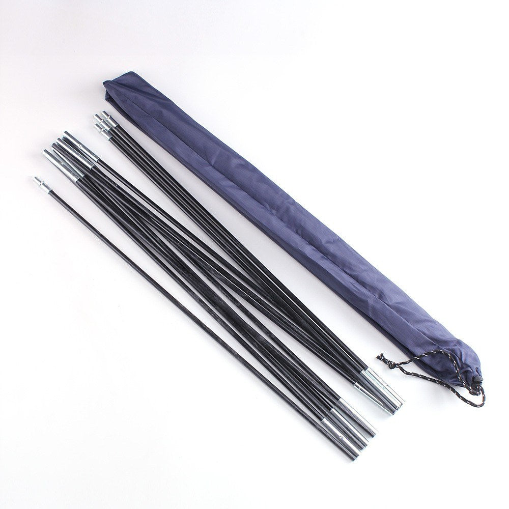 1 Pair Outdoor Camping Tent Collapsible Support Rod Glass Fiber Replacement Tent Pole Kit