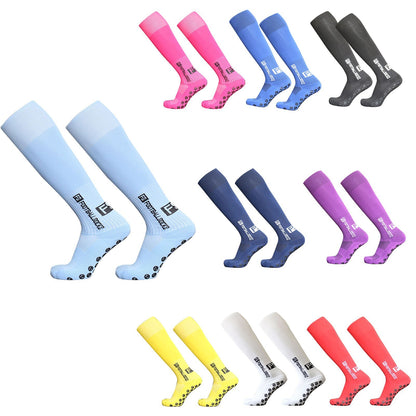 1 Pair Football Socks Sports Polyester Anti-Slip Baseball Football Soccer Tube Socks High Tube Long Knee Breathable Compression Socks