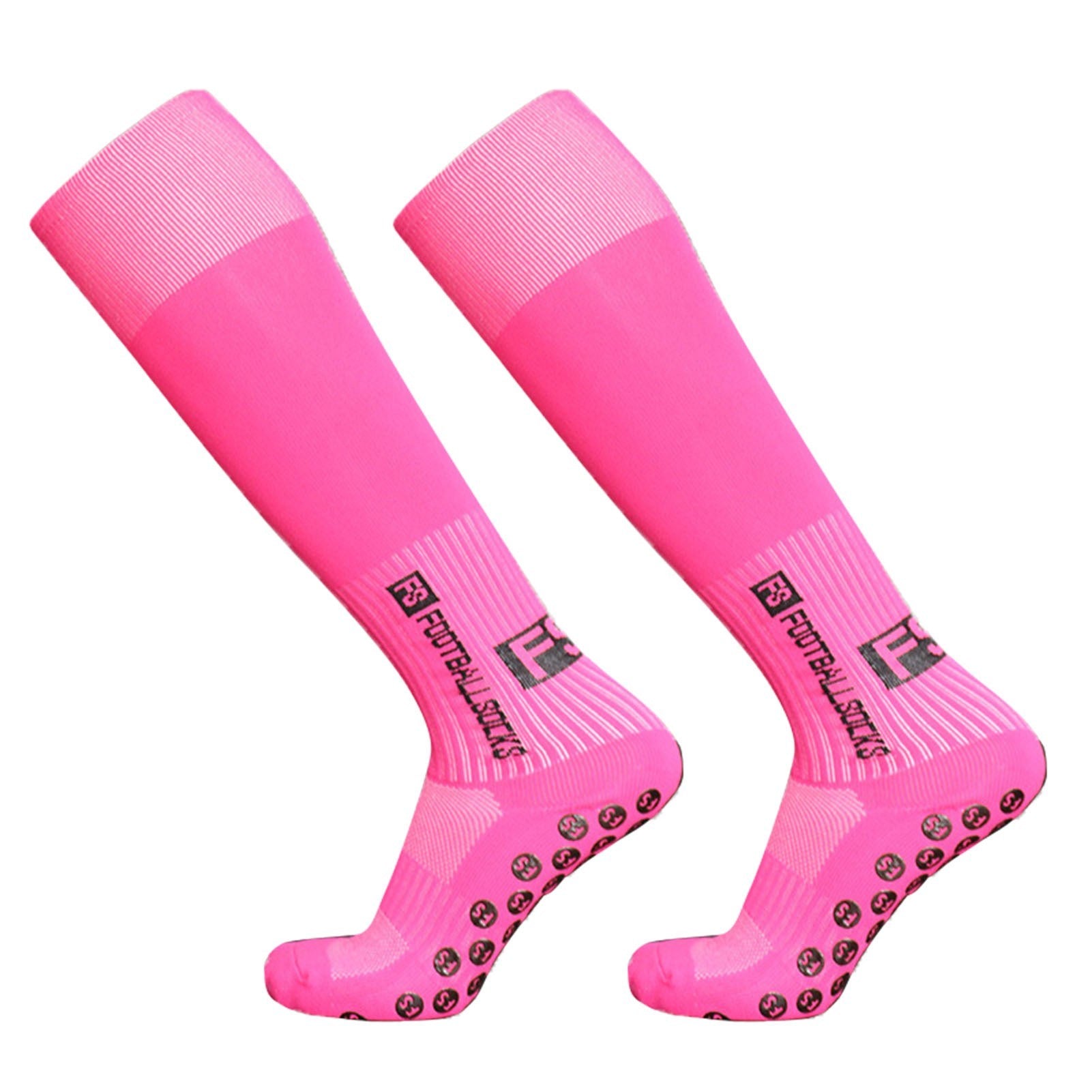 1 Pair Football Socks Sports Polyester Anti-Slip Baseball Football Soccer Tube Socks High Tube Long Knee Breathable Compression Socks