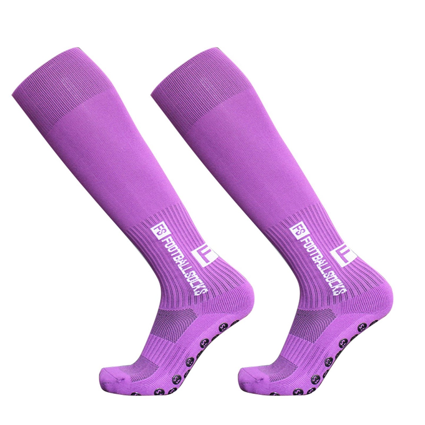 1 Pair Football Socks Sports Polyester Anti-Slip Baseball Football Soccer Tube Socks High Tube Long Knee Breathable Compression Socks