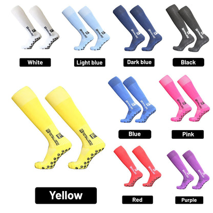 1 Pair Football Socks Sports Polyester Anti-Slip Baseball Football Soccer Tube Socks High Tube Long Knee Breathable Compression Socks