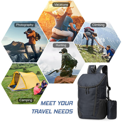 20L Lightweight Folding Backpack Water Repellent Cycling Camping Climbing Hiking Traveling Backpack