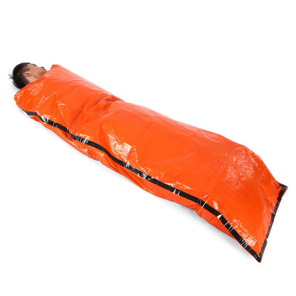 2 PCS Emergency Blanket with Compression Sack Lightweight Water-resistant Portable Sleeping Bag for Camping Travel Hiking