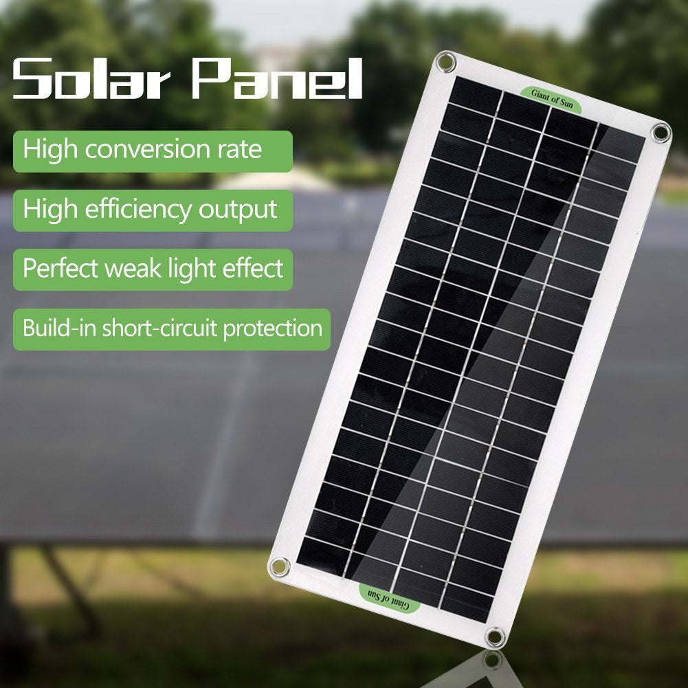 30W Portable Solar Panel Polycrystalline Solar Charge Controller for Car Marine Boat Outdoor Camping