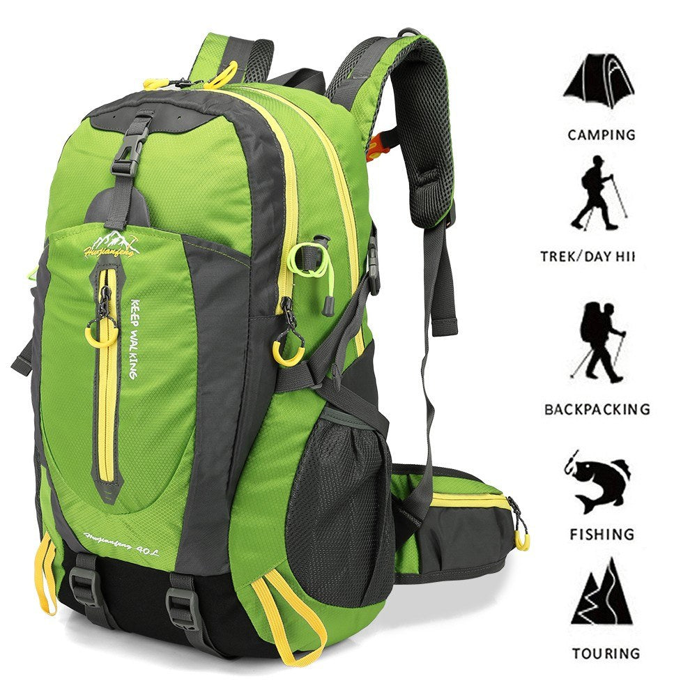 40L Hiking Camping Travel Backpack Water-resistant Outdoor Daypack Weekender Backpack Super Large Bag