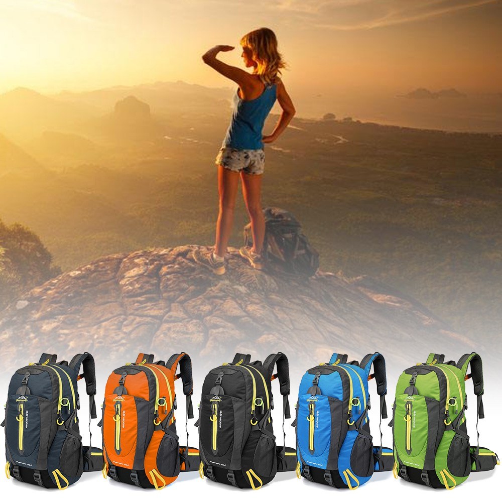 40L Hiking Camping Travel Backpack Water-resistant Outdoor Daypack Weekender Backpack Super Large Bag