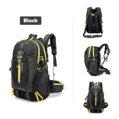 40L Hiking Camping Travel Backpack Water-resistant Outdoor Daypack Weekender Backpack Super Large Bag