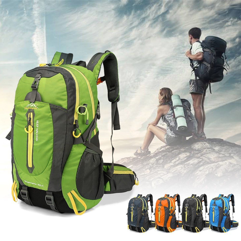 40L Hiking Camping Travel Backpack Water-resistant Outdoor Daypack Weekender Backpack Super Large Bag