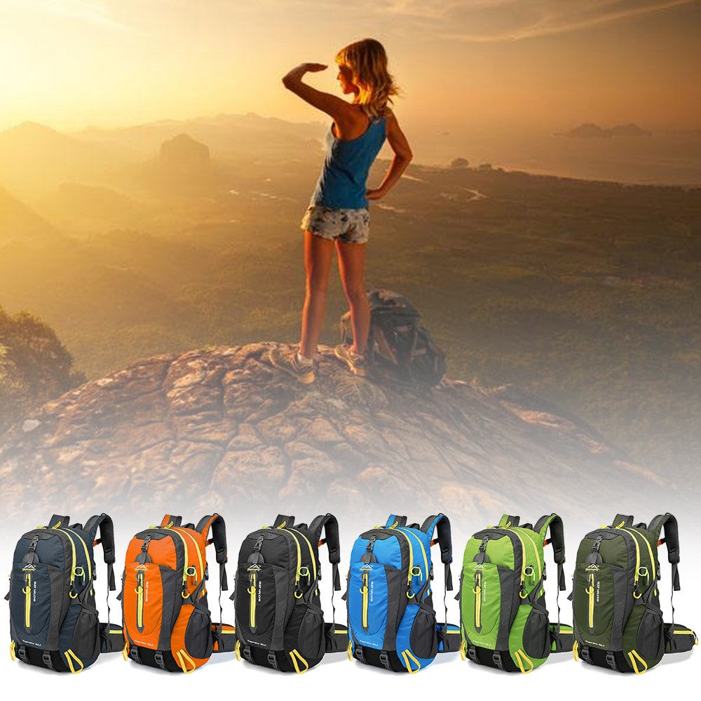 40L Hiking Camping Travel Backpack Water-resistant Outdoor Daypack Weekender Backpack Super Large Bag