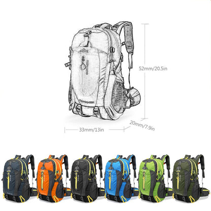 40L Hiking Camping Travel Backpack Water-resistant Outdoor Daypack Weekender Backpack Super Large Bag