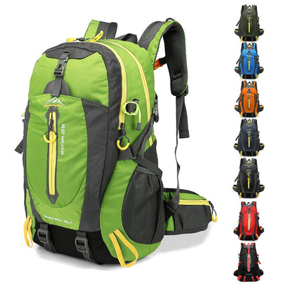 40L Hiking Camping Travel Backpack Water-resistant Outdoor Daypack Weekender Backpack Super Large Bag