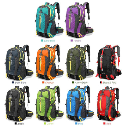 40L Hiking Camping Travel Backpack Water-resistant Outdoor Daypack Weekender Backpack Super Large Bag