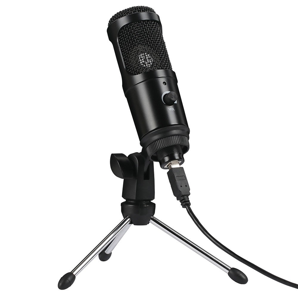 USB Microphone Condenser Desktop Metal Tripod Stand Kit Studio Mic for Streaming, Podcasting, Vocal Recording